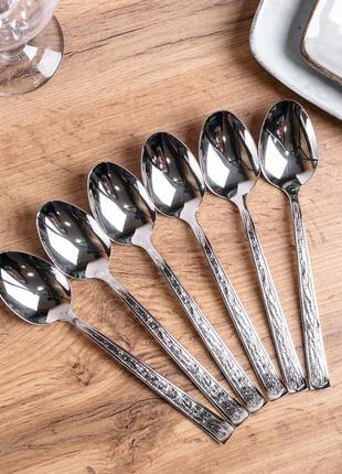Набор столовых ложек из нержавеющей стали 6 штук