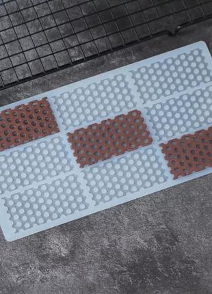 Молд силіконовий для шоколаду - розмір форми 25*13см