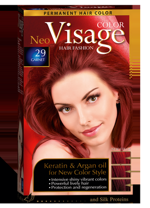 Cтейка краска для волос visage 21 темно-каштановая, 50/50/20 мл — цена ...