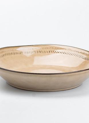 Салатниця 22,5 см у стилі ретро, бежевий