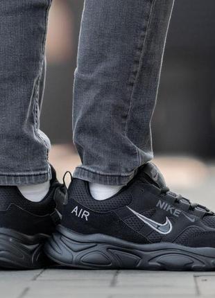 Кроссовки мужские легкие nike air zoom structure black стильные черные повседневные кроссовки найк на лето5 фото