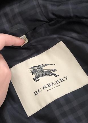 Утеплена довга куртка burberry nova check8 фото