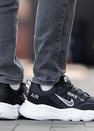 Кроссовки мужские легкие nike air zoom structure black стильные черные повседневные кроссовки найк на лето3 фото