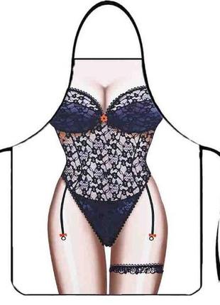 Фартух з приколом на свято 75 на 60 см різнобарвний