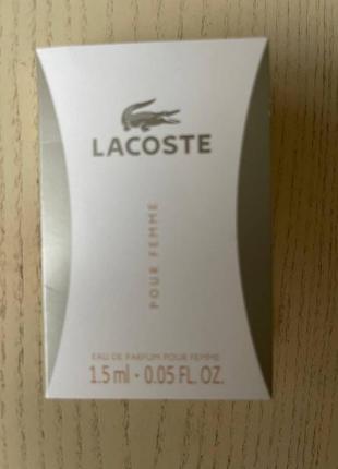 Lacoste pour femme лакост парфюмированная вода. акция 1+1=3