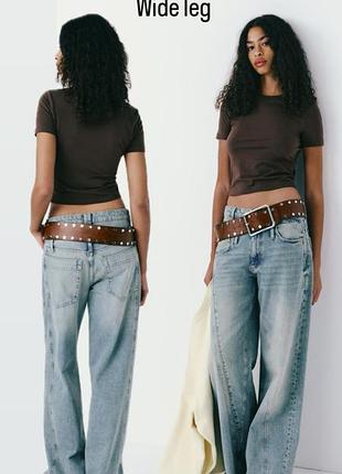 Zara трендові джинси wide leg