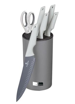 Набор из 6 кухонных ножей и подставки berlinger haus   cl0135729