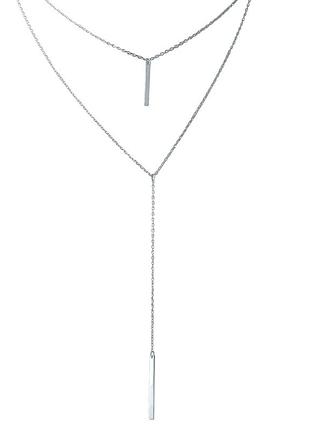 Срібне кольє silverthin з без каменів, вага виробу 4,06 г (1952856) 440480 розмір