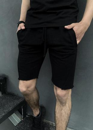 Чоловічі базові повсякденні спортивні шорти чорні6 фото