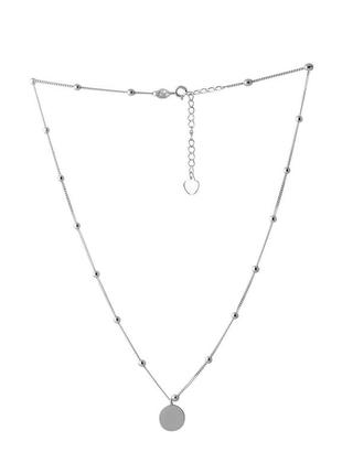 Срібне кольє silverthin з без каменів, вага виробу 4,41 гр (2065913) 450500 розмір