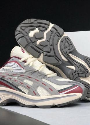 Чоловічі кросівки asics gel-preleus бежеві з сірим4 фото