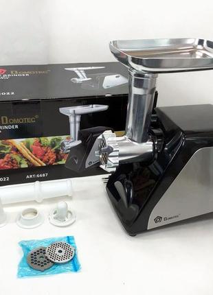 Электрическая мясорубка domotec ms-2022, электромясорубка для дома, мясорубка для xm-788 домашней колбасы
