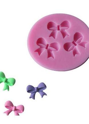 Молд силіконовий кондитерський "бантики" - розмір 5*5,8 см