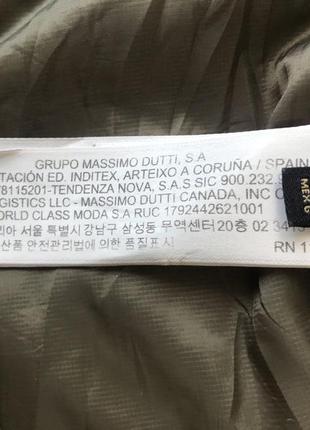 Куртка парку пуховик зимова massimo dutti (l/40-42).6 фото