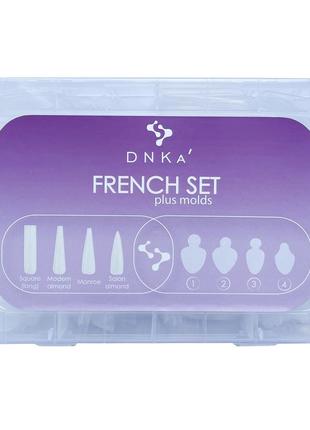Френч сет dnka (верхние формы + молды) french set plus molds, 192/96 шт.