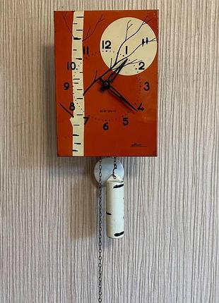 Часы ходики, часы настенные, часы механические, часы для дома, часы маяк, часы березка