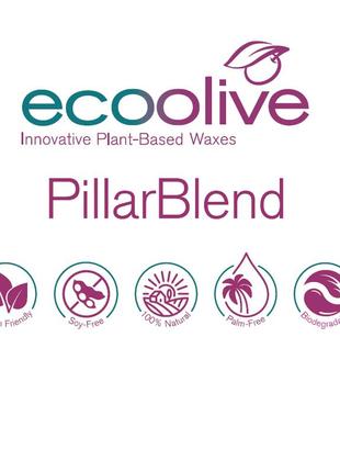 Kerax ecoolive pillar blend - оливковый воск для формовых свечей,  0,5 кг