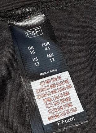 1+1=3 вельветова ніжна чорна блуза f&f, розмір 52 - 548 фото