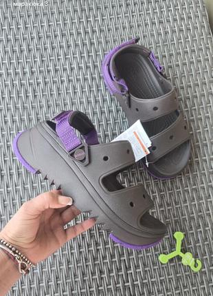 Женские босоножки crocs classic hiker xscape sandal. 
w8-38/39