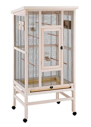 Дерев'яний вольєр для канарок, папуг і маленьких птахів ferplast wilma (ферпласт вілма)