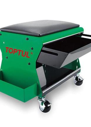 Стілець для автосервісу підкатний toptul 350х260х240мм 3 полиці jca-350b