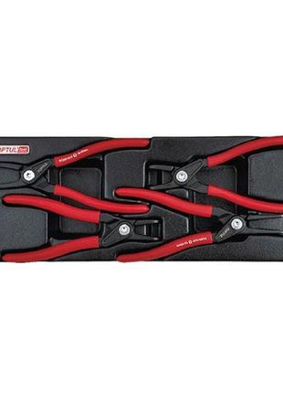 Набір знімачів стопорних кілець в ложементі 4ед. toptul gbat0403