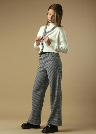 Брючный костюм "гусиная лапка"