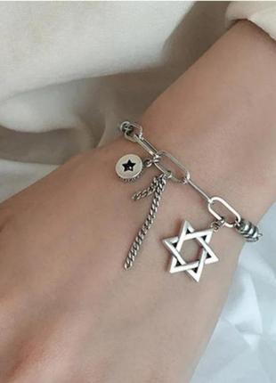 Браслет цепочка женская стильная оригинальное украшение silver ♥️ original