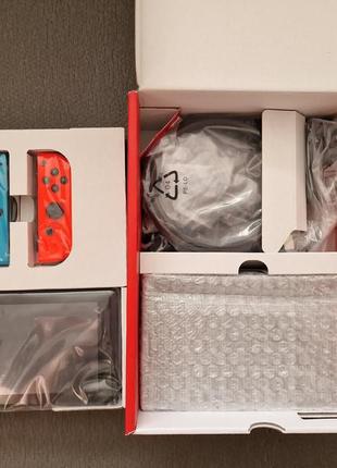 Прошитая (чипированая) новая nintendo switch v2 32+128 gb kefir