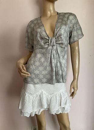 Шовкова фірмова блузка/ м/brend stella forest