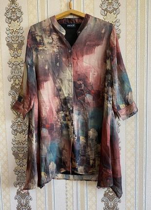 Легка літня сорочка, велика рубашка туніка