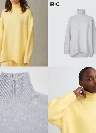 Мягкий очень комфортный свитер,гольф японского бренда uniqlo soft knit high neck long-sleeve sweater