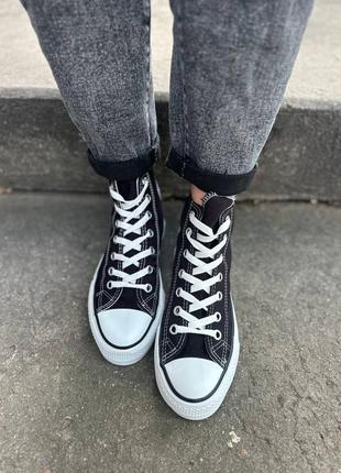 Женские кеды converse на платформе5 фото