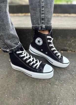 Женские кеды converse на платформе7 фото