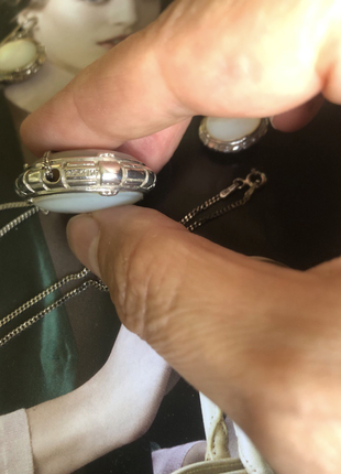 Италия, серебро 925, натуральный перламутр, серьги и колье, идеальное состояние6 фото