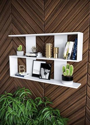 Книжкова полиця furnigrade кп1 біла 65х110х18