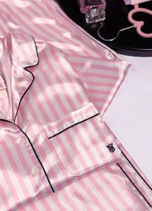 Сатинова піжама victoria's secret вікторія сікрет оригінал7 фото