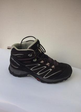 Salomon gore tex contagrip кожаные ботинки кроссовки