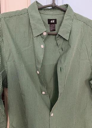 Рубашка 100% хлопок новая h&m фирма