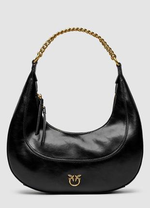 Женская сумка pinko classic brioche bag hobo black4 фото