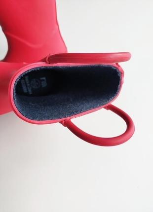 Нові червоні дитячі гумові чоботи mothercare6 фото