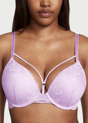 Оригинал original victoria’s secret виктория сикрет двойной пуш ап сиреневый бюст бюстгальтер 32b 70b bombshell victoria secret 2 cup push up