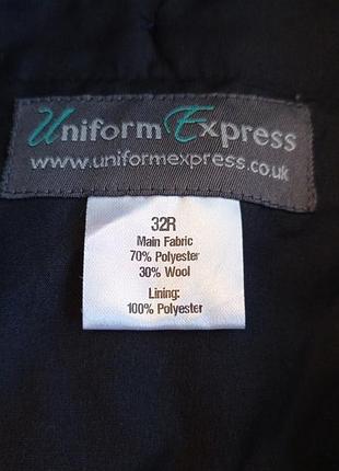 Брюки униформа 30% wool 32r 6