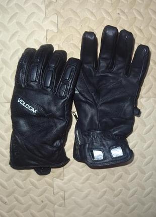 Перчатки кожані мото спорт volcom gore tex
