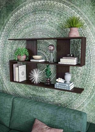 Книжкова полиця furnigrade кп1 венге 65х110х18