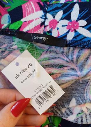 Фирменная george мега просторная юбка в пол со 100% вискозы имитация запах, размер 4-5хл9 фото