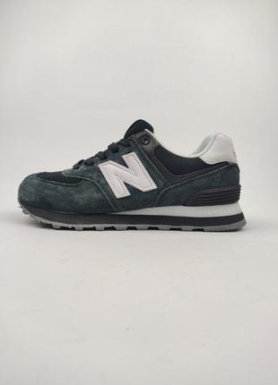 Кроссовки new balance 574 gray white5 фото