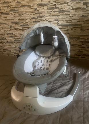 Укачивающий центр el camino myla me 1074 gray mint feathes