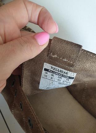 Туфли мокасины pull & bear кожа!5 фото