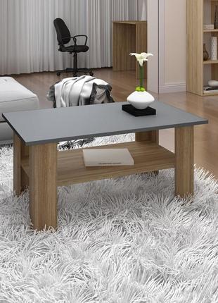 Журнальний столик furnigrade  с3 антрацит - сонома 43х90х55
